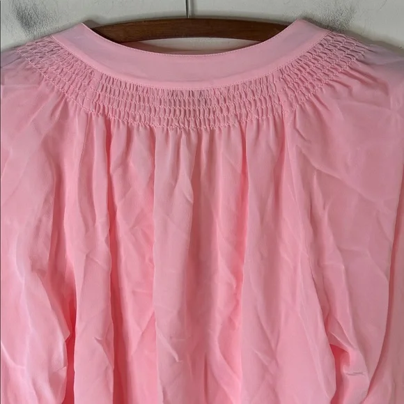 LILLY PULITZER Elsa Silk Top Light Pink Size Large - Picture 14 of 16